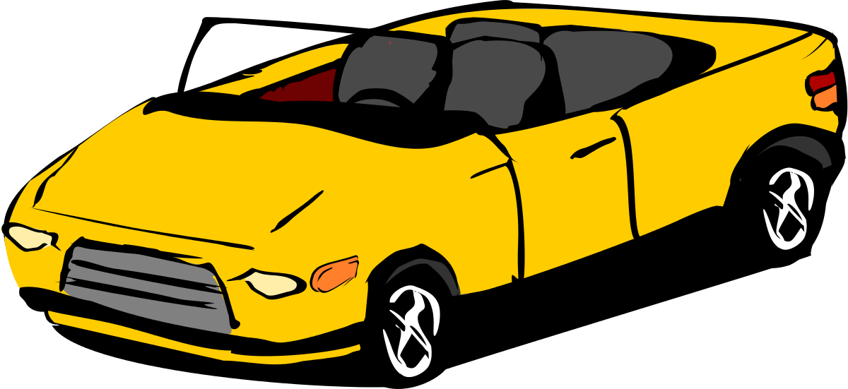 Driver clipart convertable. Classic car at getdrawings
