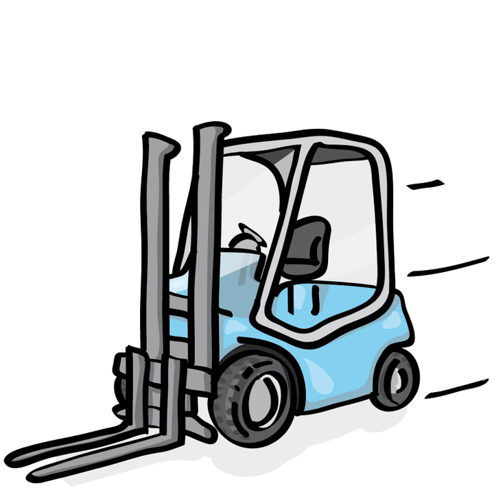 driver clipart forklift