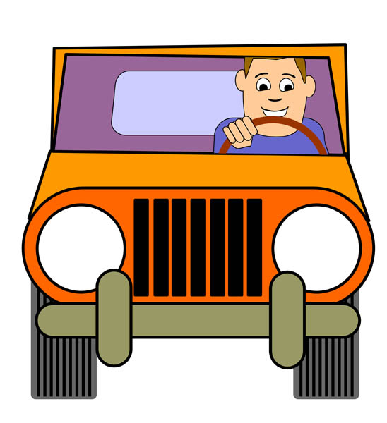 driving clipart front
