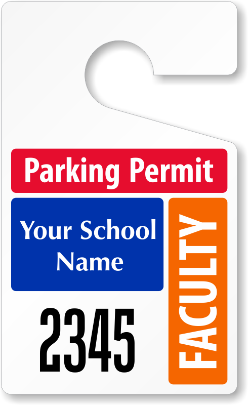 driving clipart parking pass