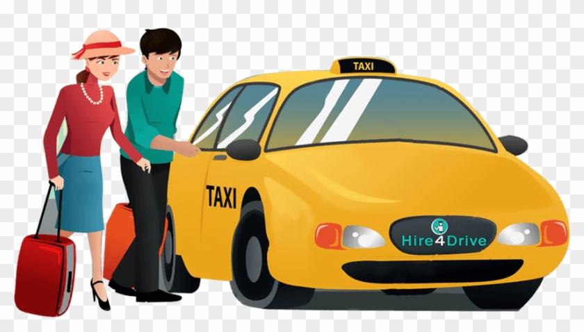 driving clipart taxi passenger