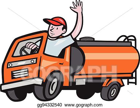 driver clipart water tanker