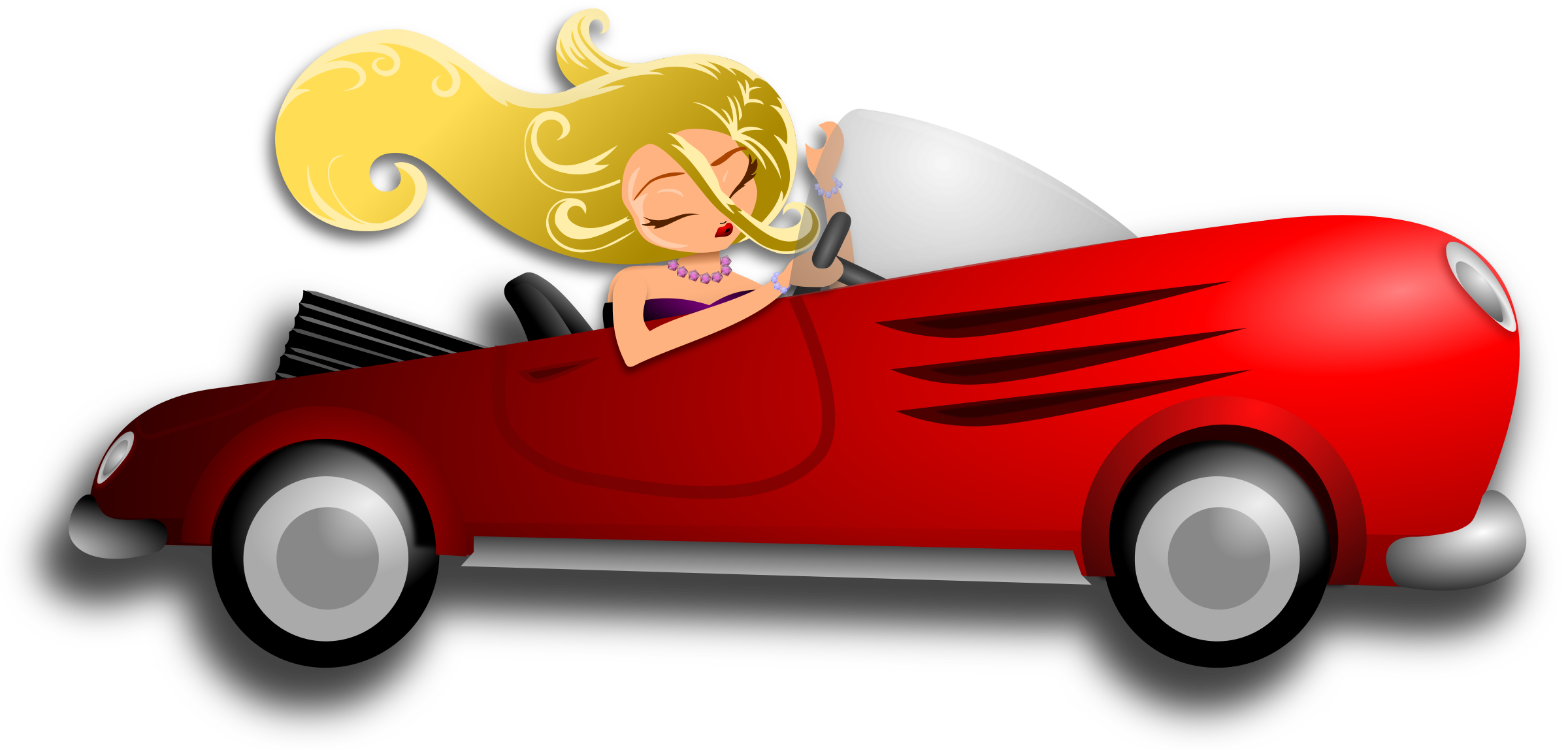 Glamorous lady driving big. Driver clipart woman driver