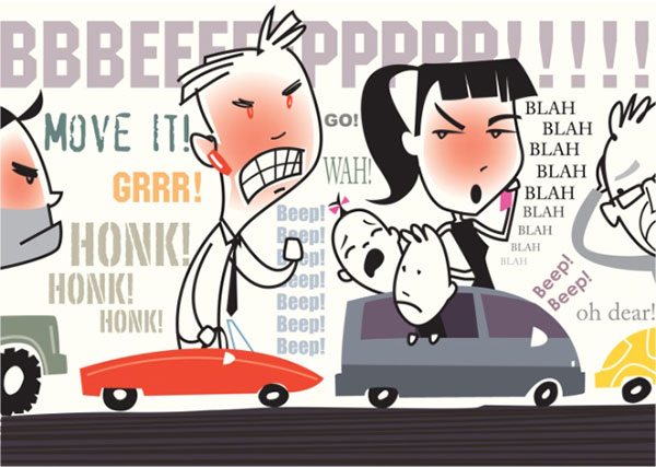 Driving clipart aggressive driving. Avoiding habits geico 