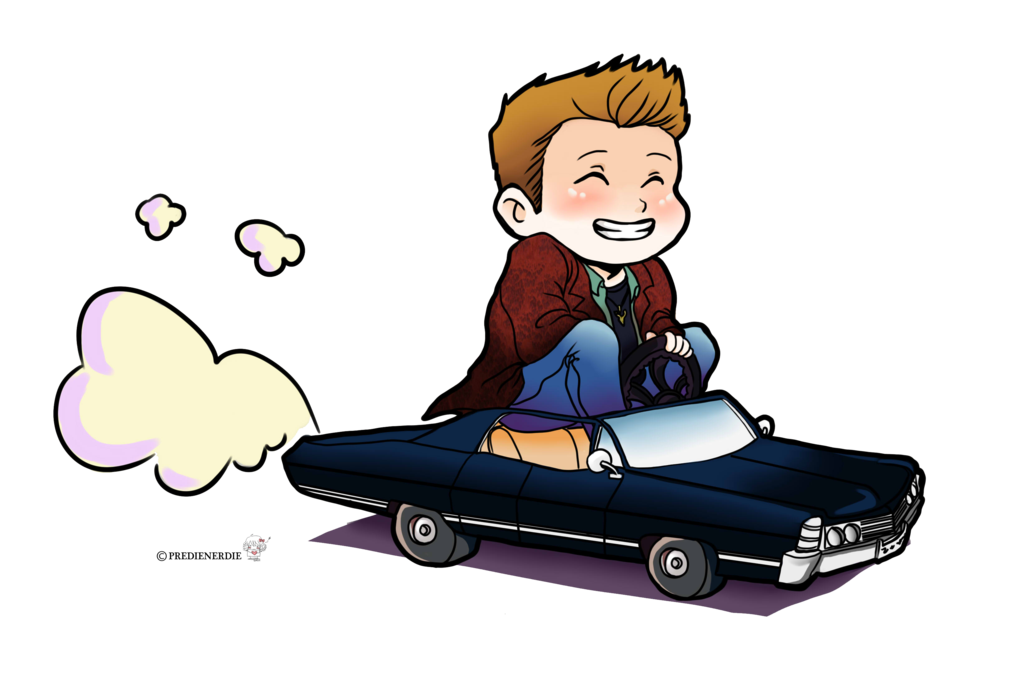 Dean winchester clipground chibi. Driving clipart animated
