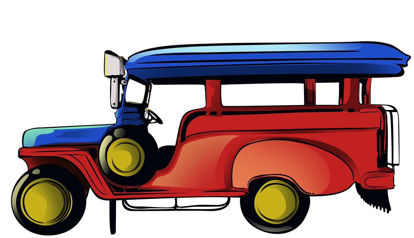 On behance . Driving clipart jeepney