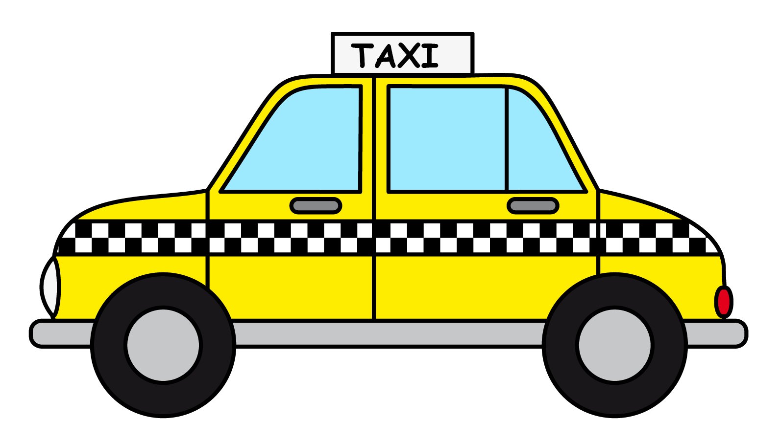 Driving taxi passenger