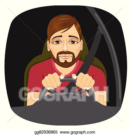 Eps vector sleepy male. Driving clipart tired driver