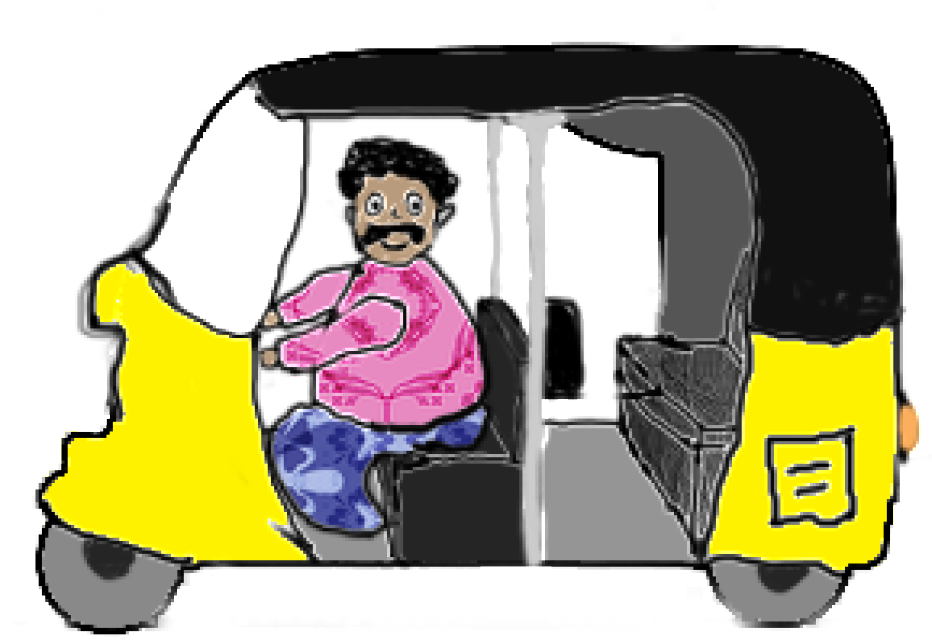 Driving clipart tired driver. Auto prix rickshaws in