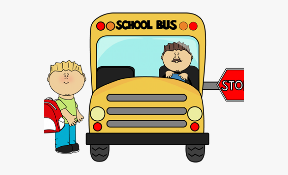 driving clipart yellow school bus