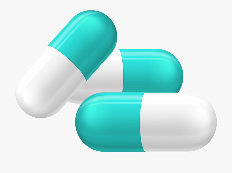 White and capsules png. Medicine clipart blue pill