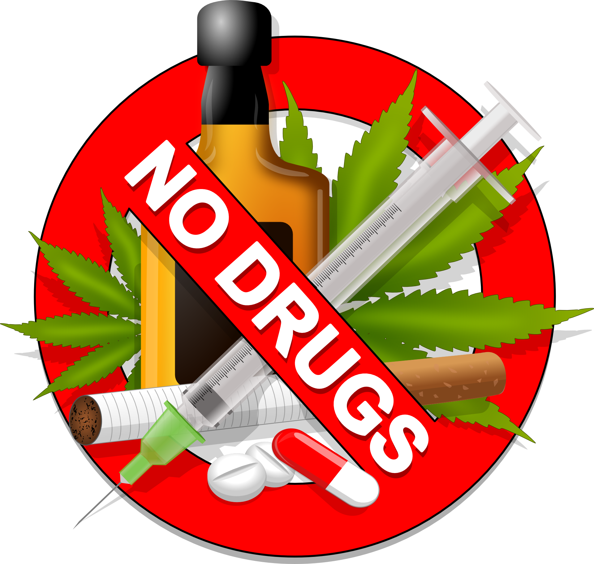 Drug clipart drug addiction. No drugs willow springs