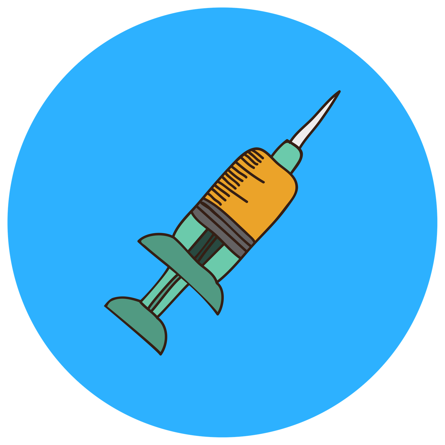 Medication syringe