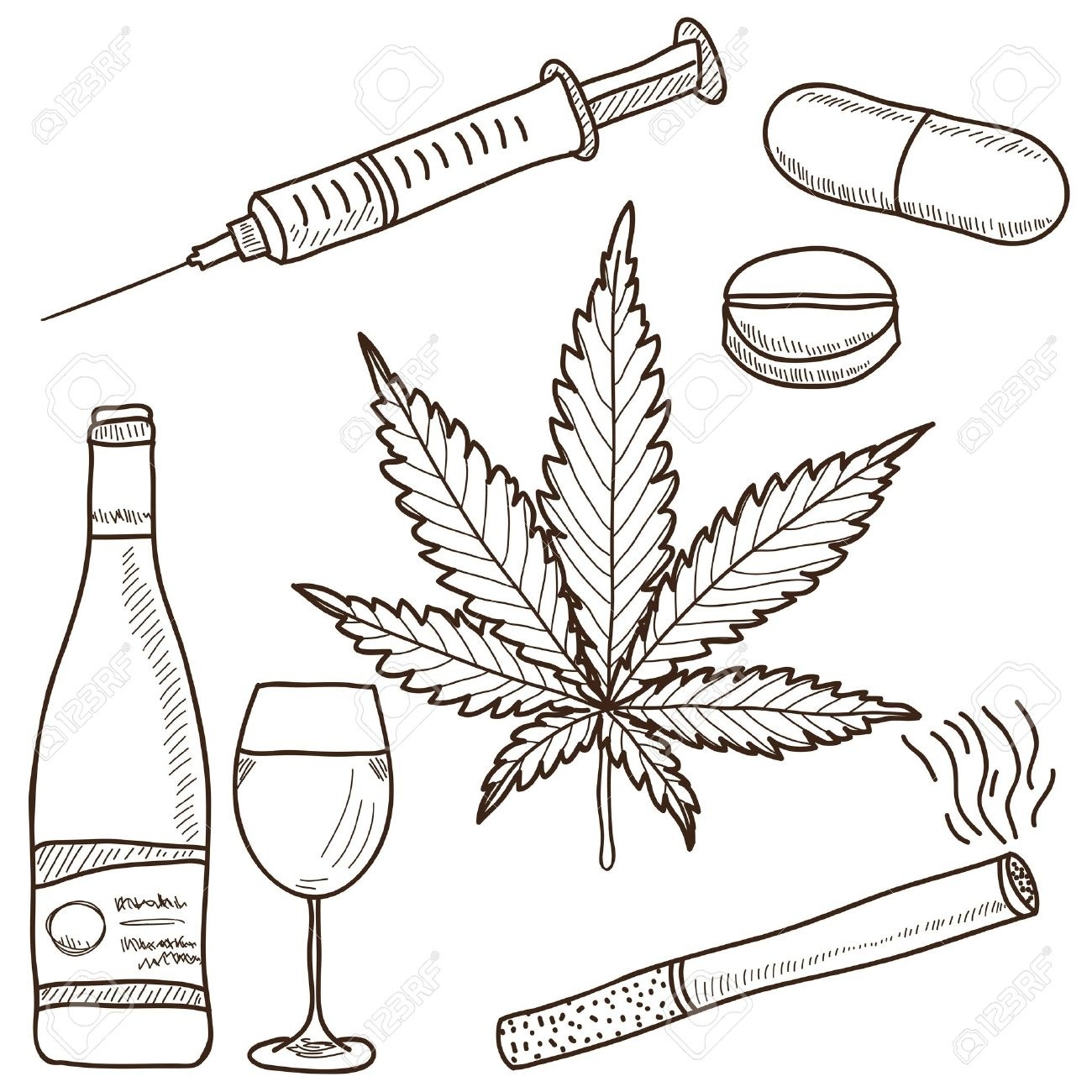 drugs clipart sketch