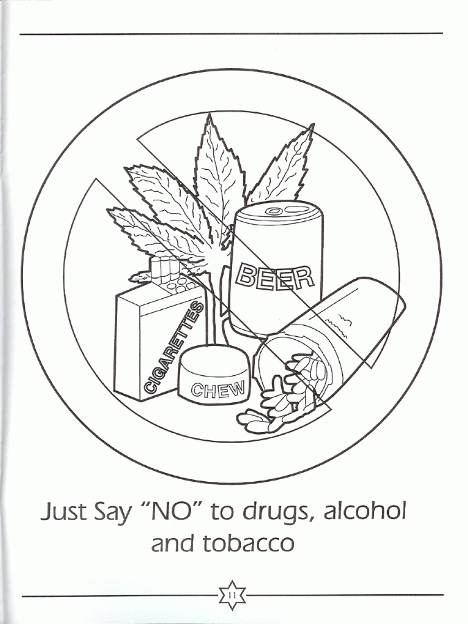 drugs clipart coloring page