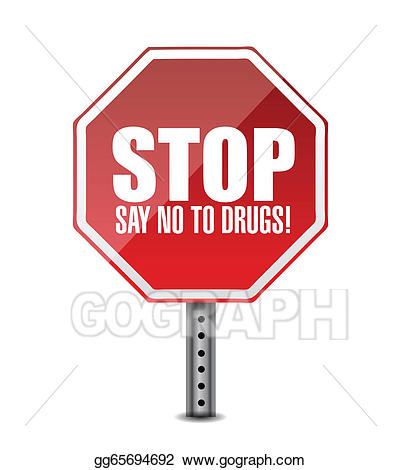 Vector say no to. Drugs clipart design