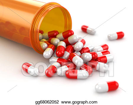 medicine clipart spilled pill