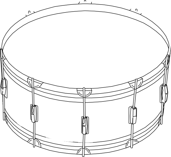 drum clipart black and white