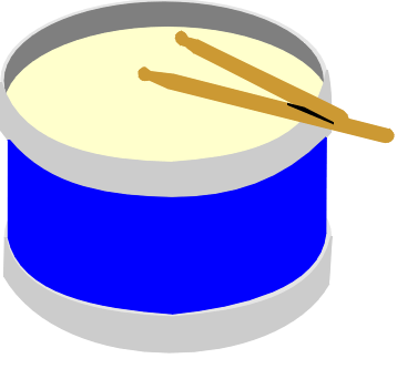 drum clipart blue drum