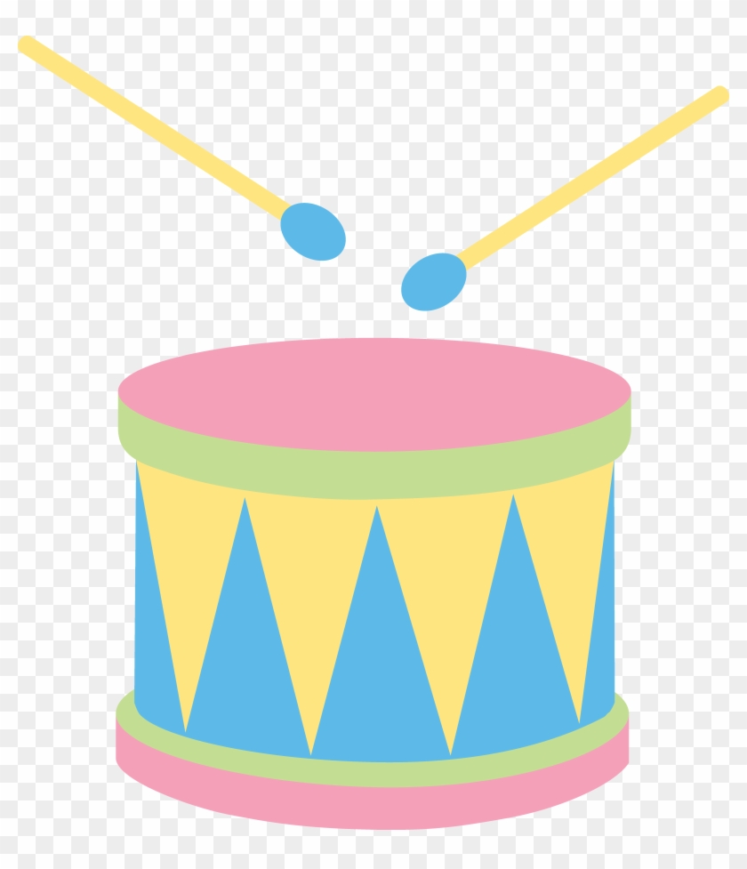 drum clipart colorful