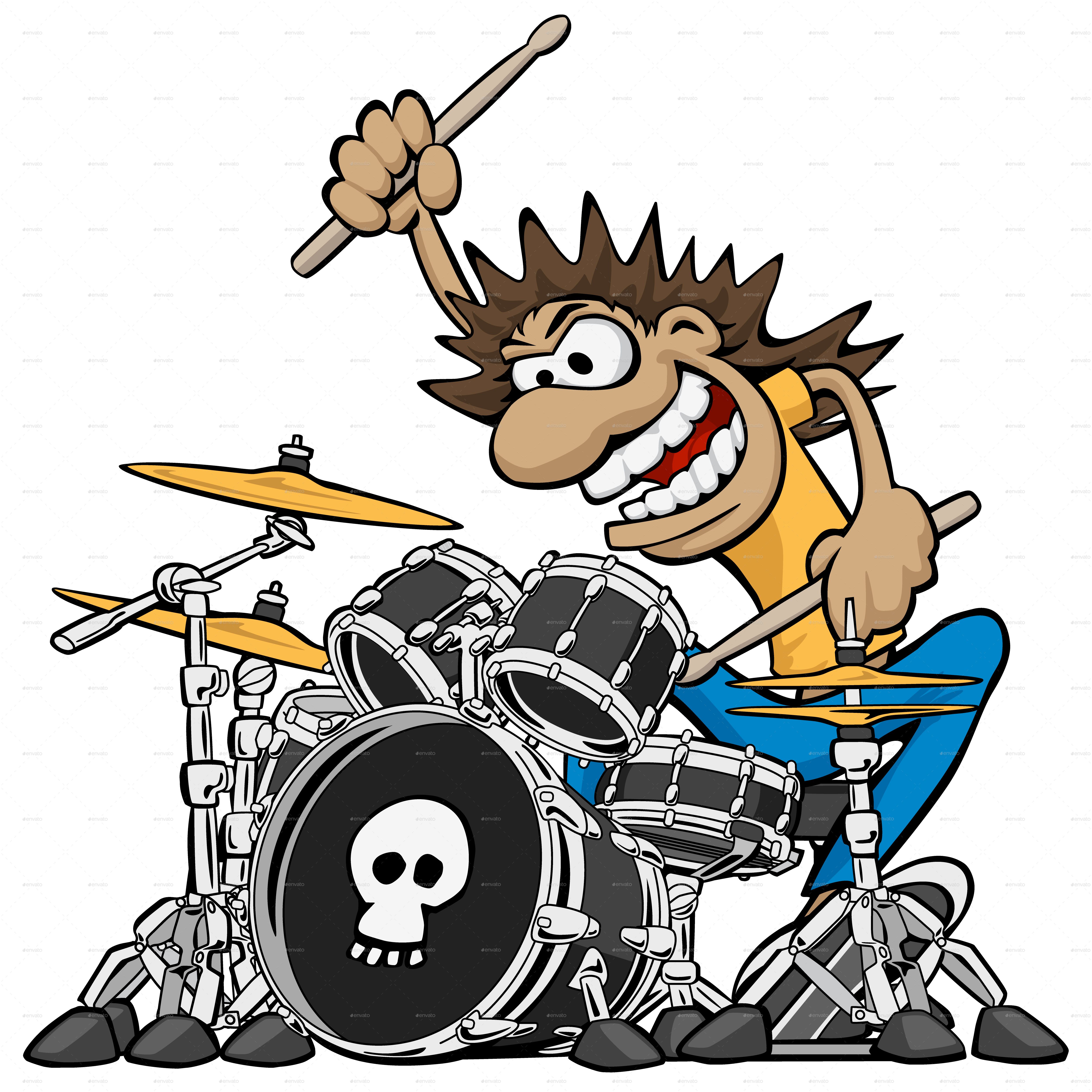 drum clipart drum player
