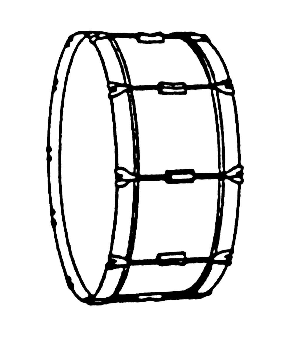 Building a bass drum. Xylophone clipart triangle instrument