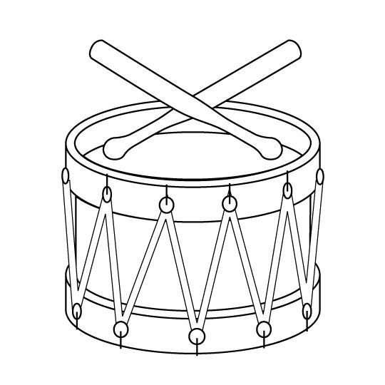 drums clipart drawing
