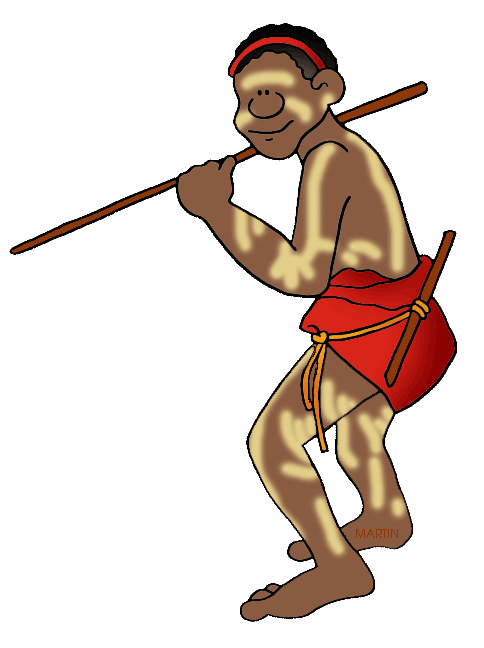 Group pencil and in. Warrior clipart aboriginal