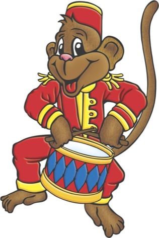 Monkey with scholastic printables. Drums clipart circus