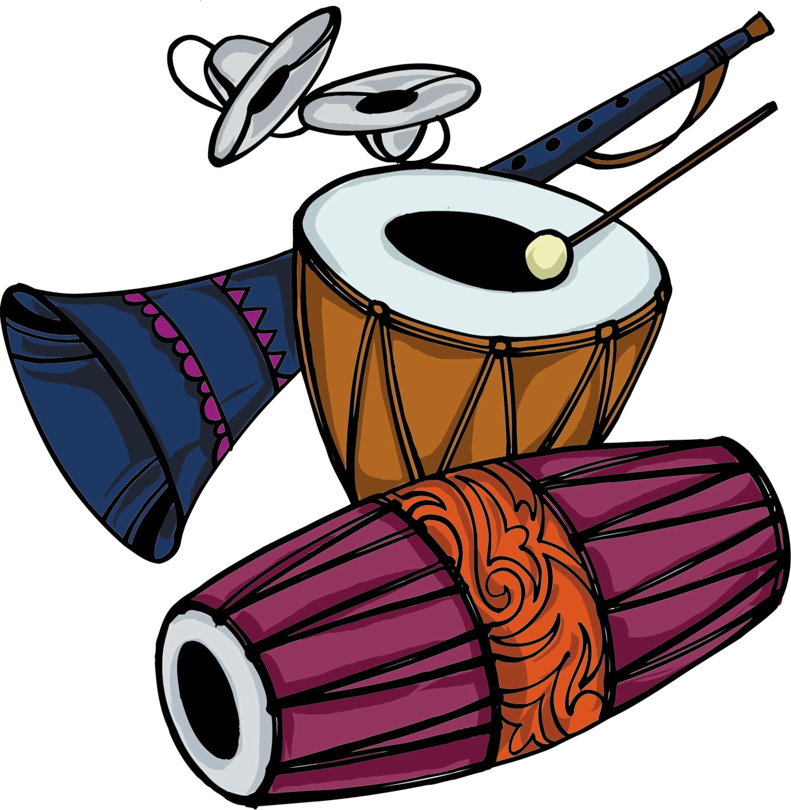 Station . Drums clipart dhol