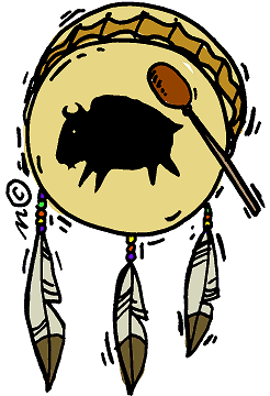 drums clipart native american drum