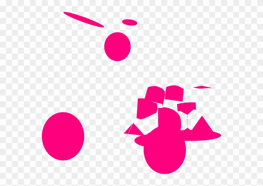 Drum set png download. Drums clipart pink