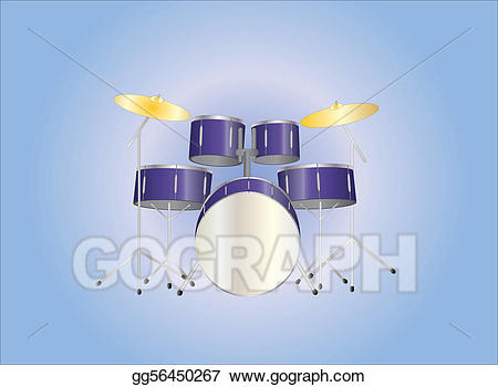 drums clipart purple