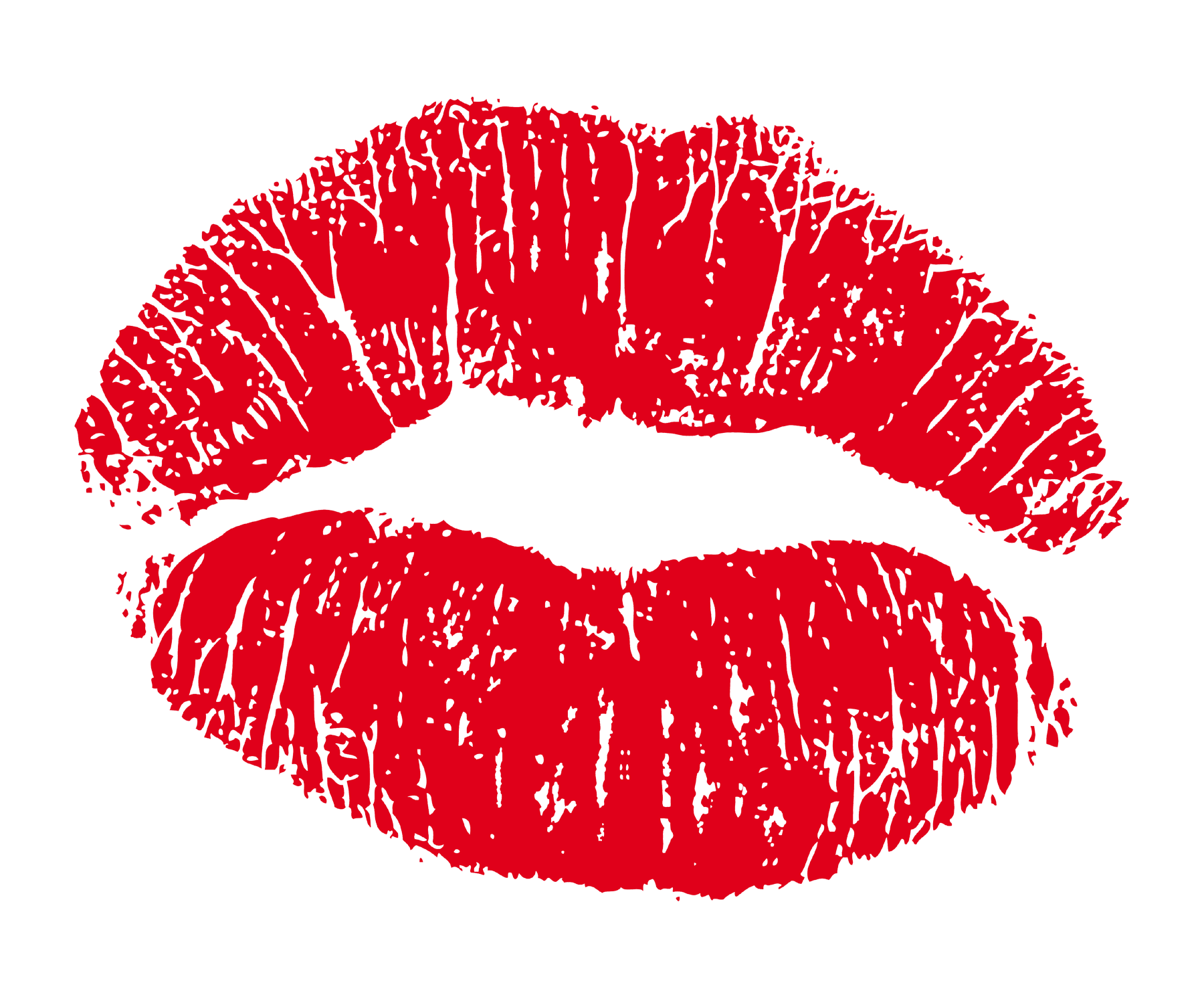 Kiss clipart small. Lips print eleven isolated