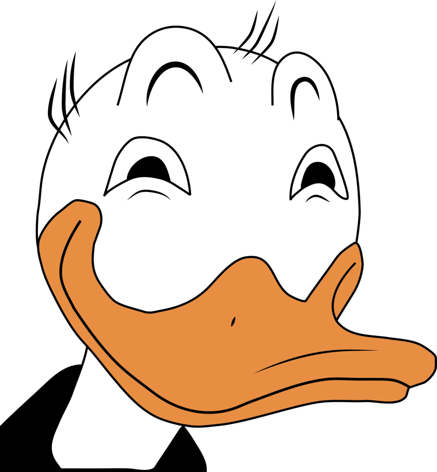 Donald clip art face. Duck clipart nose