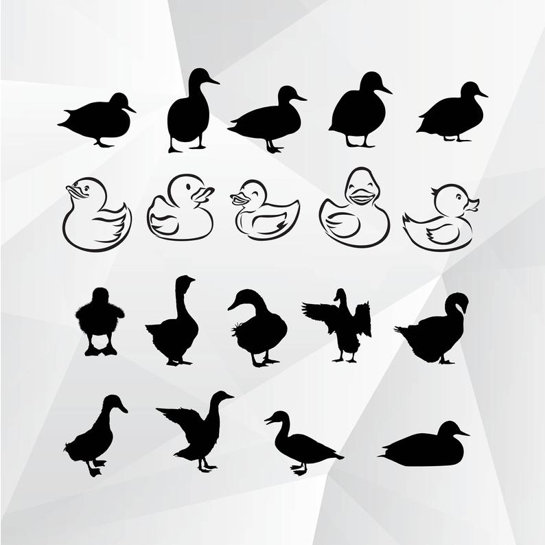 Duck clipart print. Svg png jpg eps