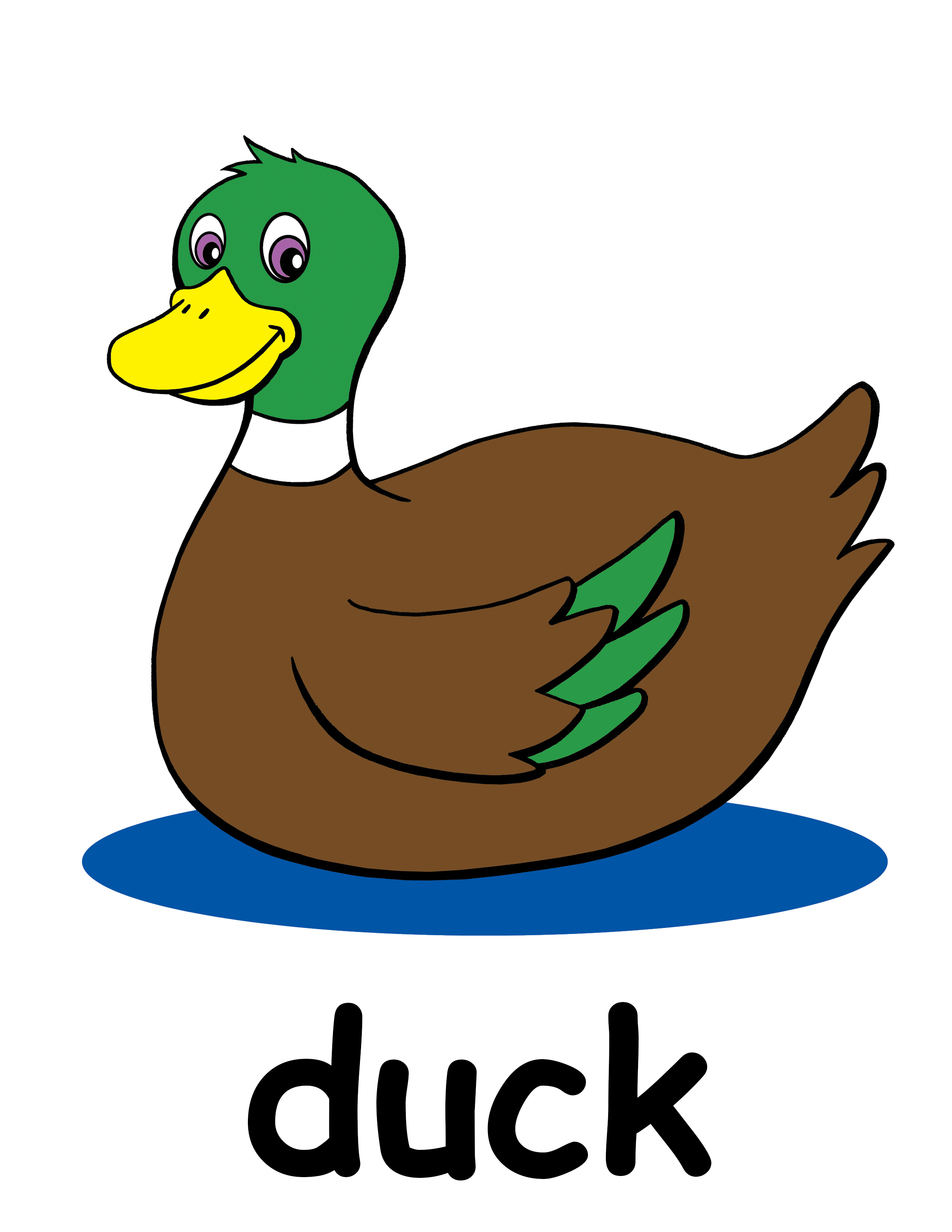 duck clipart printable