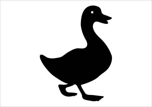 duck clipart silhouette