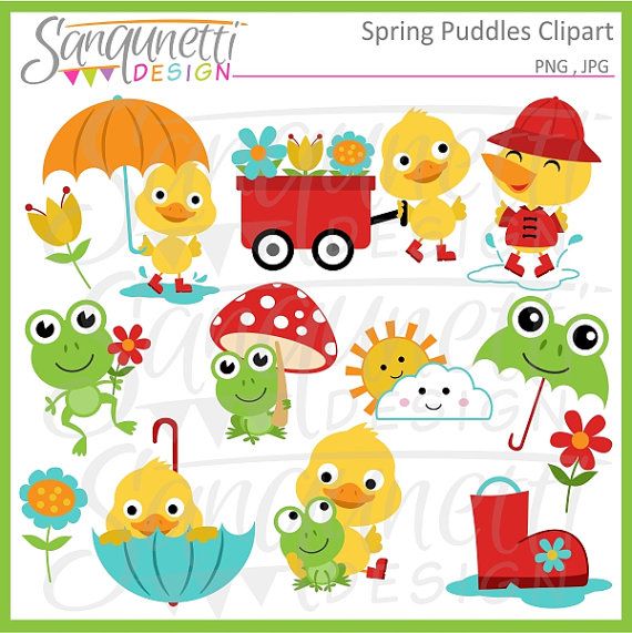 duck clipart spring