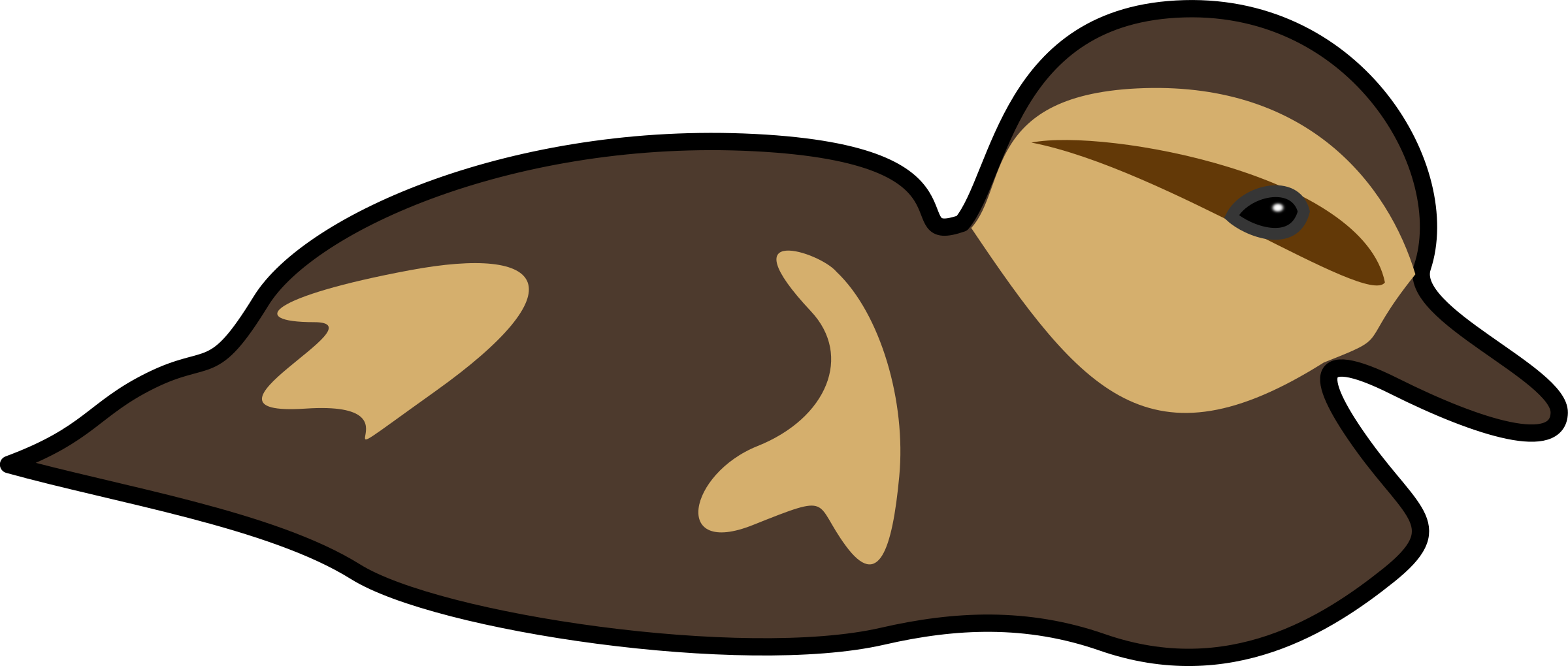 duckling clipart brown