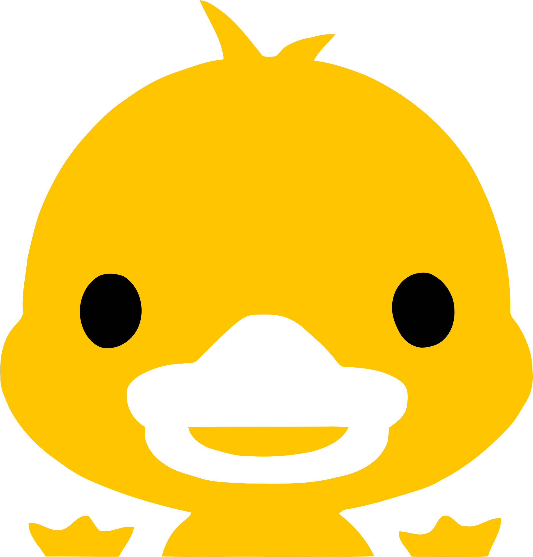 Duckling clipart duck face. Yellow icon icons png