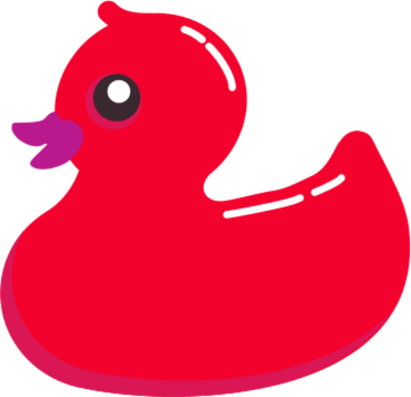 duckling clipart red duck