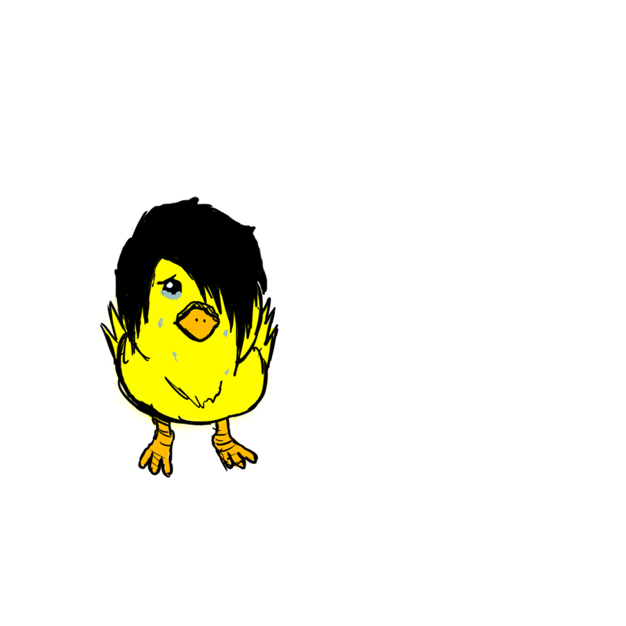 Duckling clipart sad. Duck by joodewess on