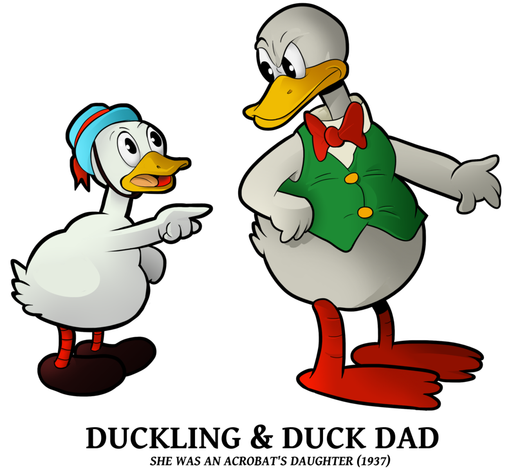 Duckling clipart three.  n dad duck
