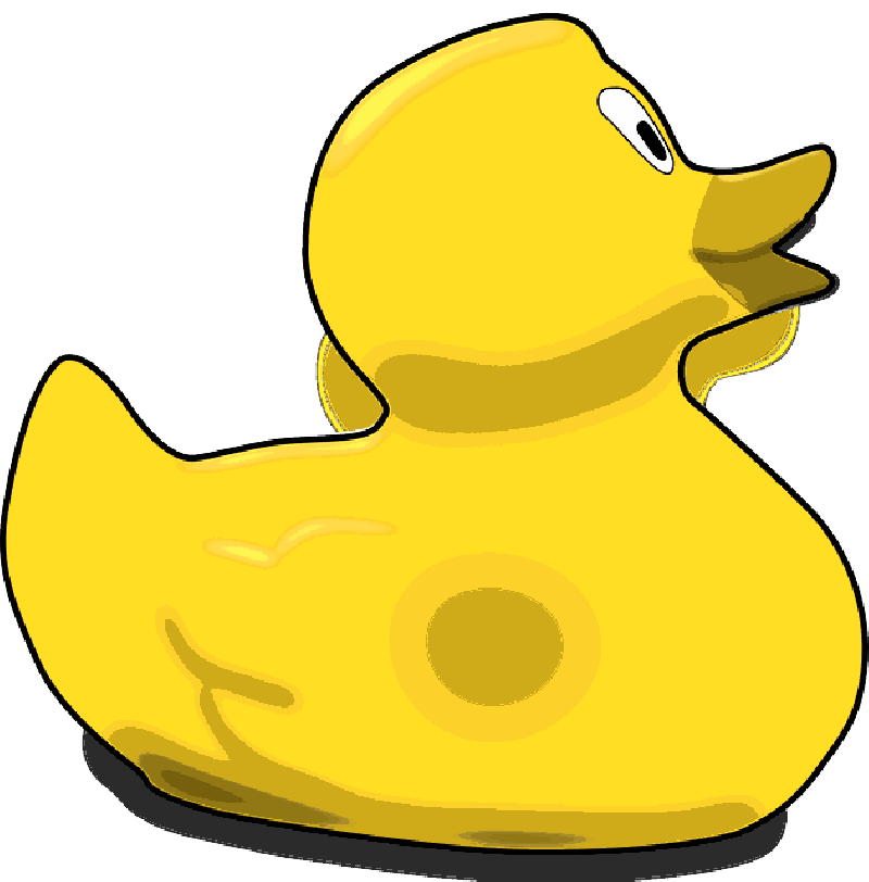 Bird duck yellow rubber. Duckling clipart toy
