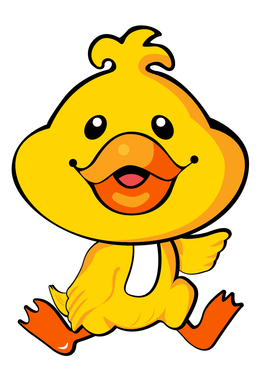duckling clipart yellow item