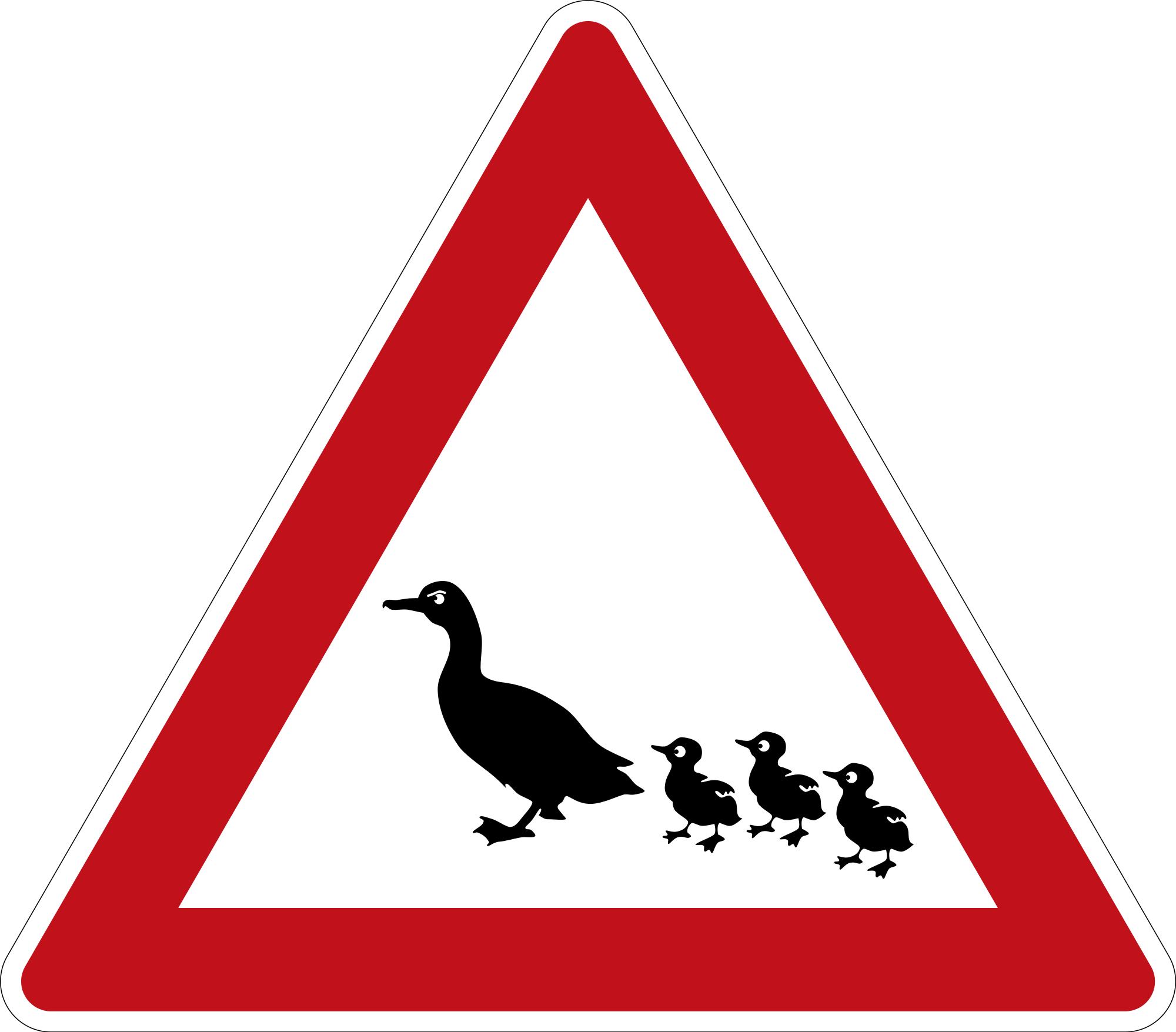 File traffic sign de. Ducks clipart animal reproduction