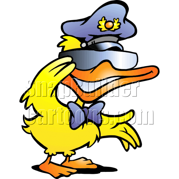 Duck driver with glasses. Ducks clipart animal reproduction
