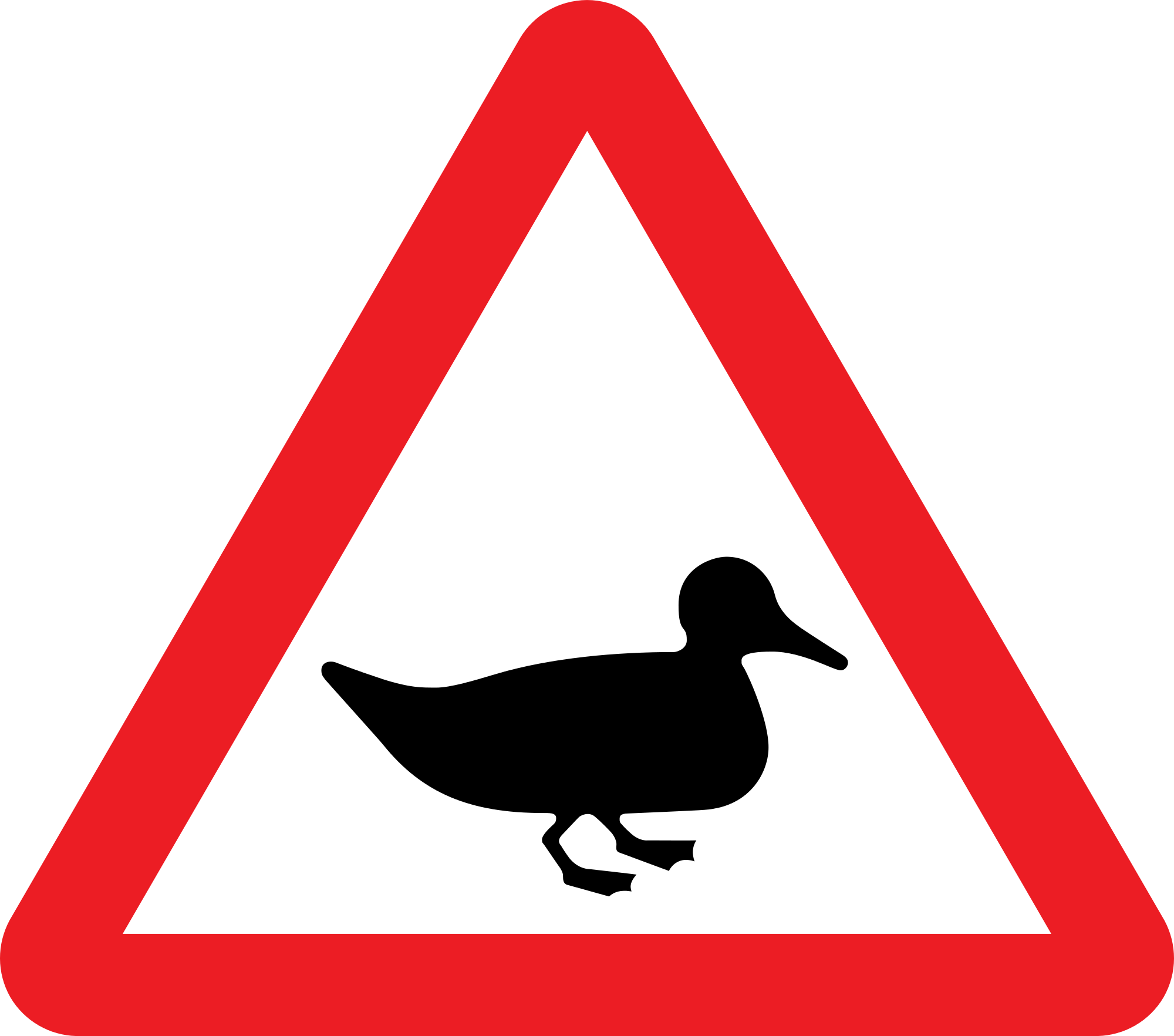 Ducks clipart animal reproduction. File uk traffic sign