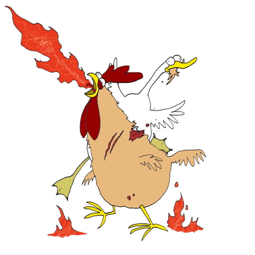 Ducks clipart chicken. Vs duck by the